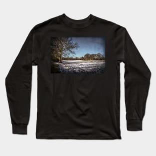 Snowy Tidmarsh Meadows Long Sleeve T-Shirt